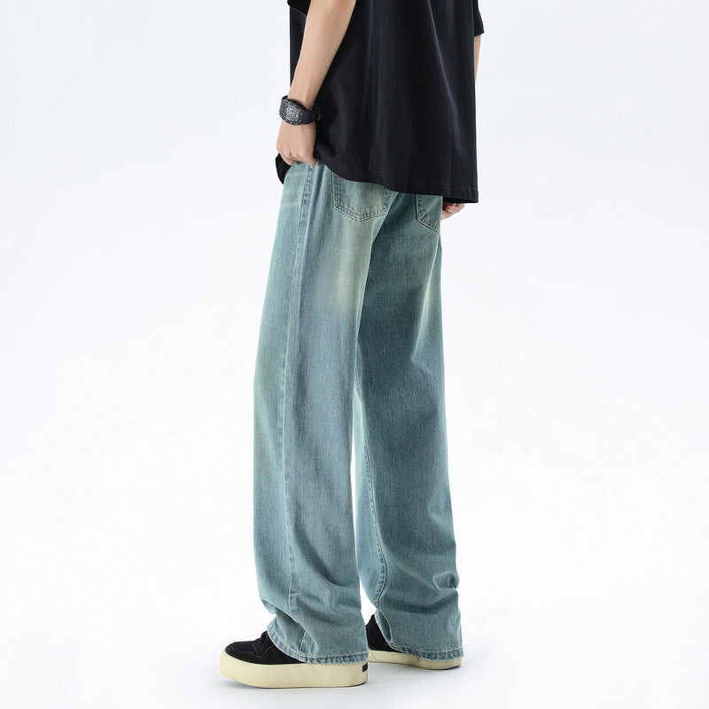 All-matching Fashion Brand Loose Straight Long Pants - WOMONA.COM