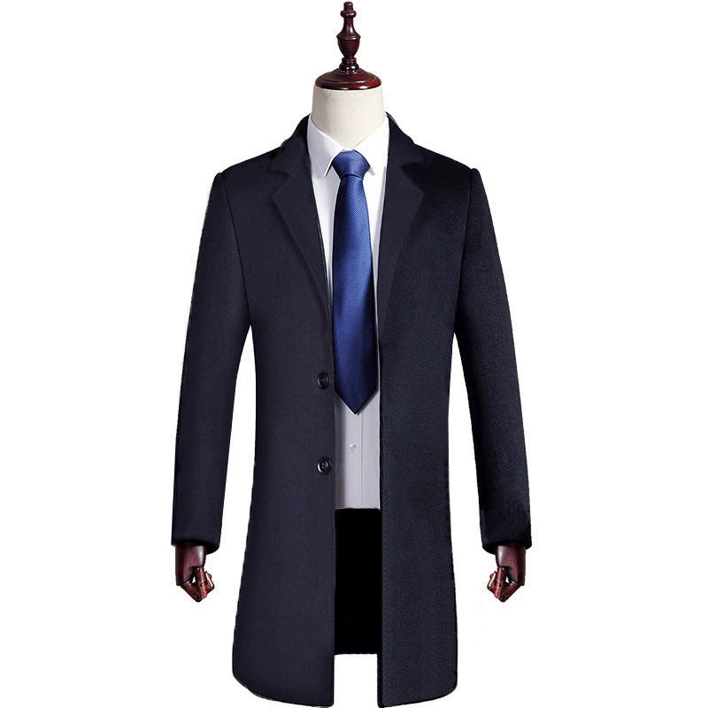 Mid-length Casual Slim Business Trench Coat - WOMONA.COM