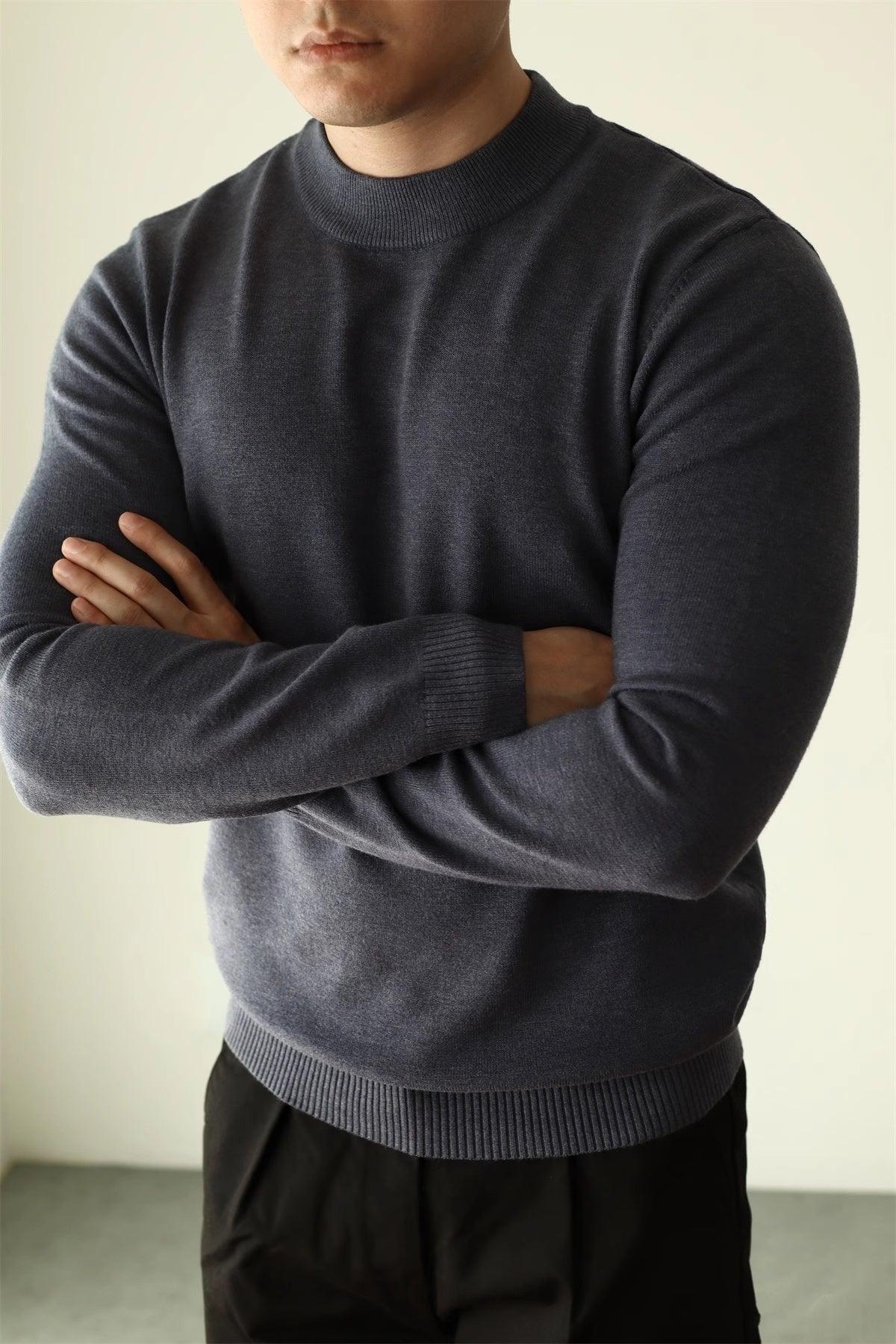 Half Turtleneck Warm Long Sleeves Sweater - WOMONA.COM