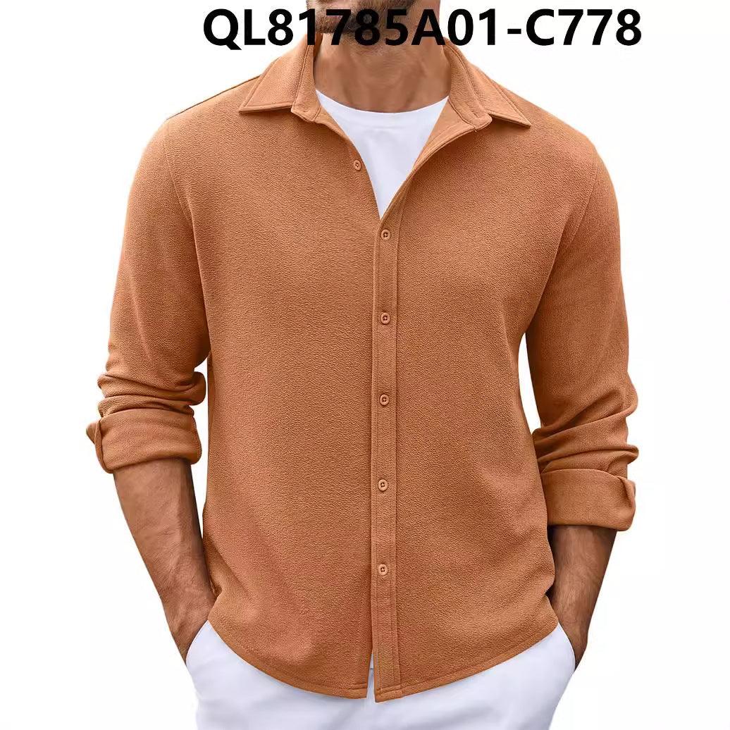 Men's Loose Trendy Short-sleeved Lapel Shirt - WOMONA.COM