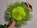 Christmas Wreath Grinch Front Door - WOMONA.COM