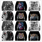 3D Personalized Animal Pattern Sports Top Unisex Tiger Series Hoodie - WOMONA.COM