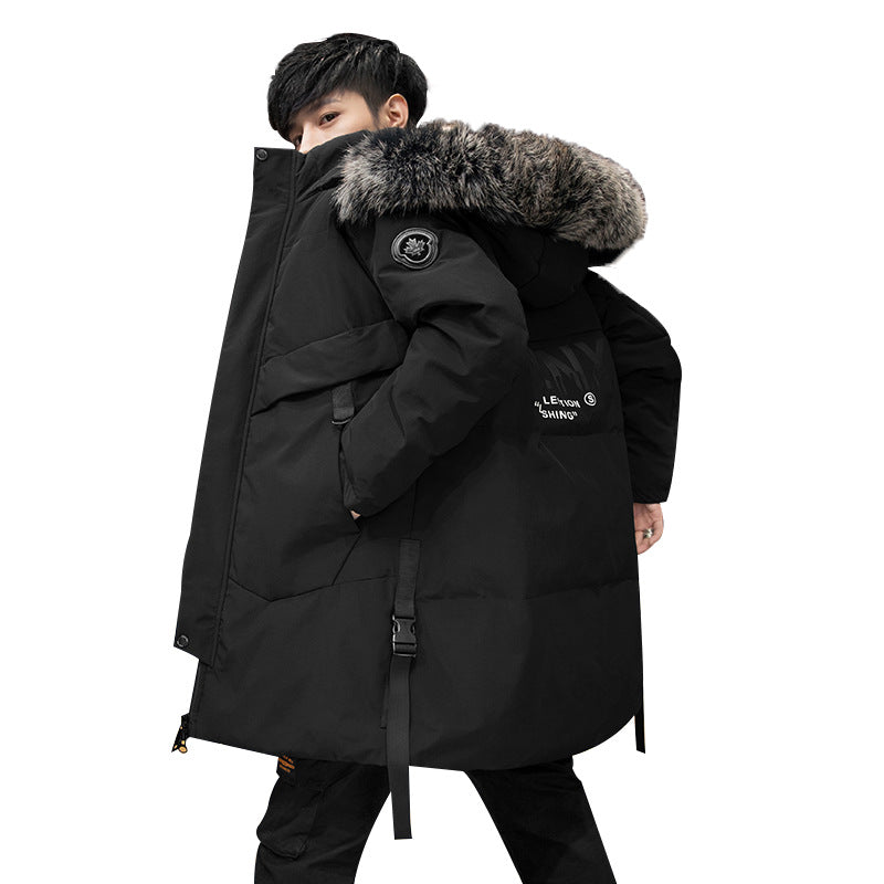 Down Jacket Long Thickened Warm Coat For Men - WOMONA.COM