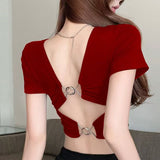 Backless T-shirt