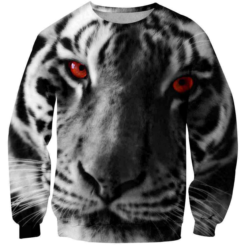 3D Personalized Animal Pattern Sports Top Unisex Tiger Series Hoodie - WOMONA.COM