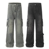 Workwear-Jeans für Herren im Washed-and-Worn-Stil