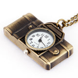 Vintage Small Camera Pocket Watch Necklace - WOMONA.COM