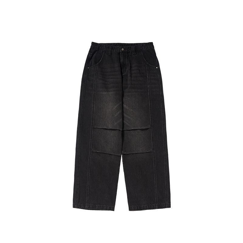 Men's Loose Retro Straight Jeans - WOMONA.COM