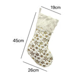 Gilding Plush Christmas Socks Gift Bag Christmas Decorations