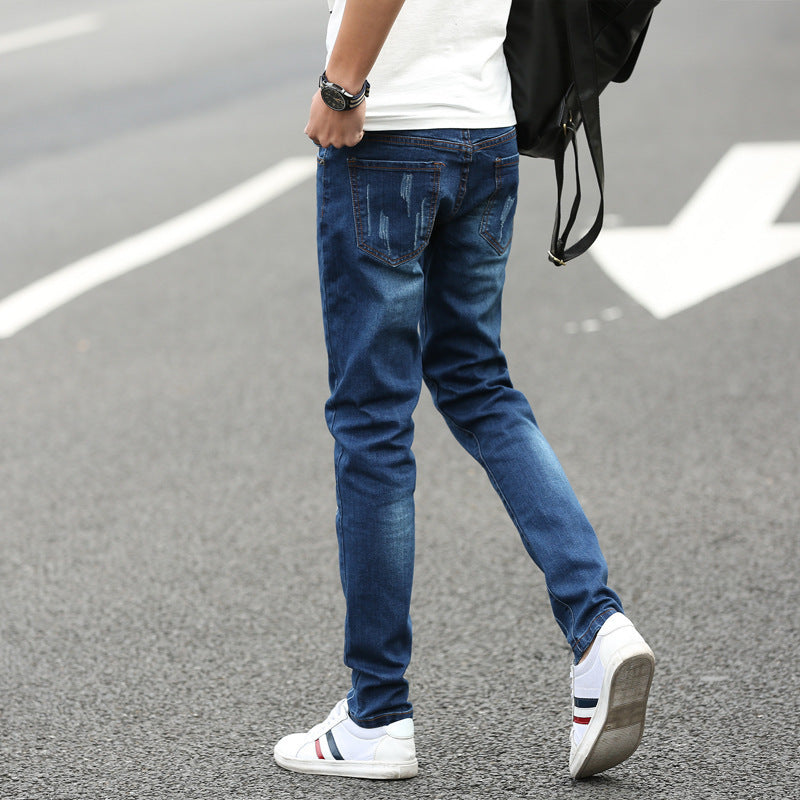 Pantalones vaqueros rectos de verano para hombre