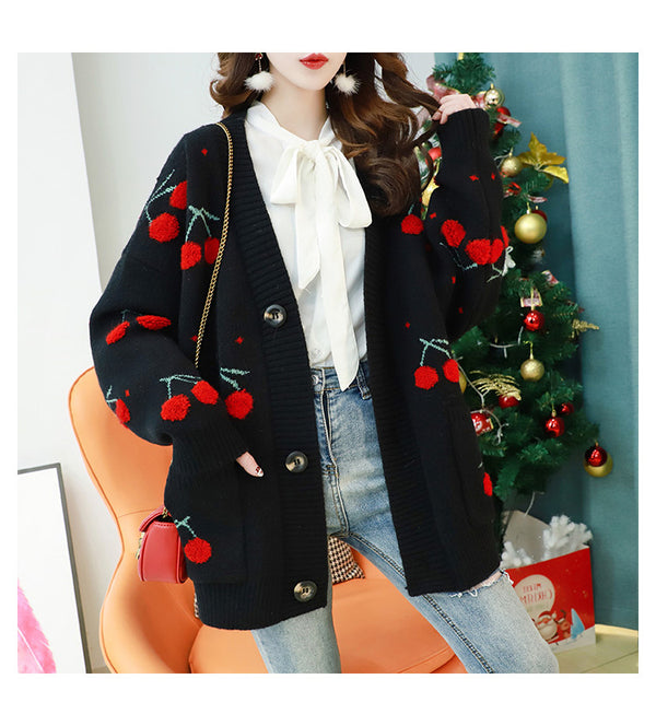 New Thick Fashion Loose Knitted Jacket - WOMONA.COM