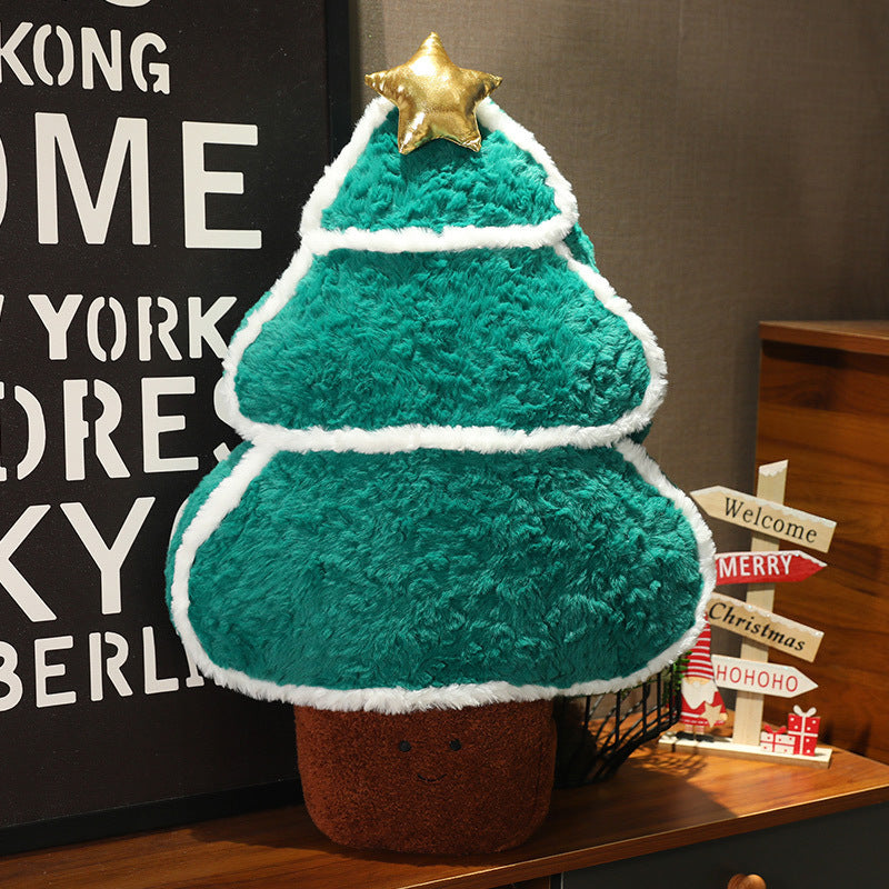 Almohada de peluche Árbol de Navidad Muñeco decorativo de regalo