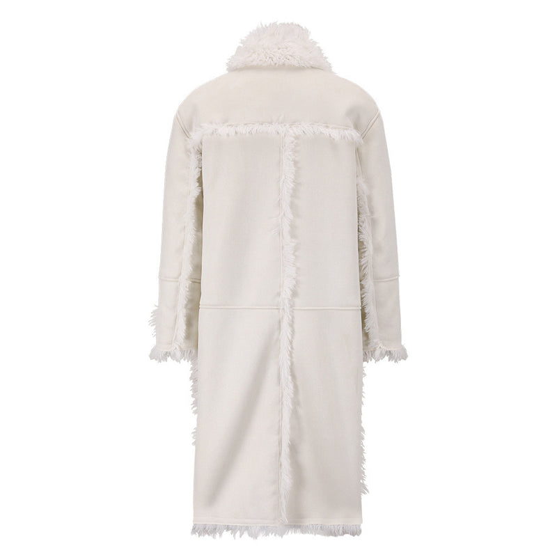 Women's Fur One-piece Long Coat