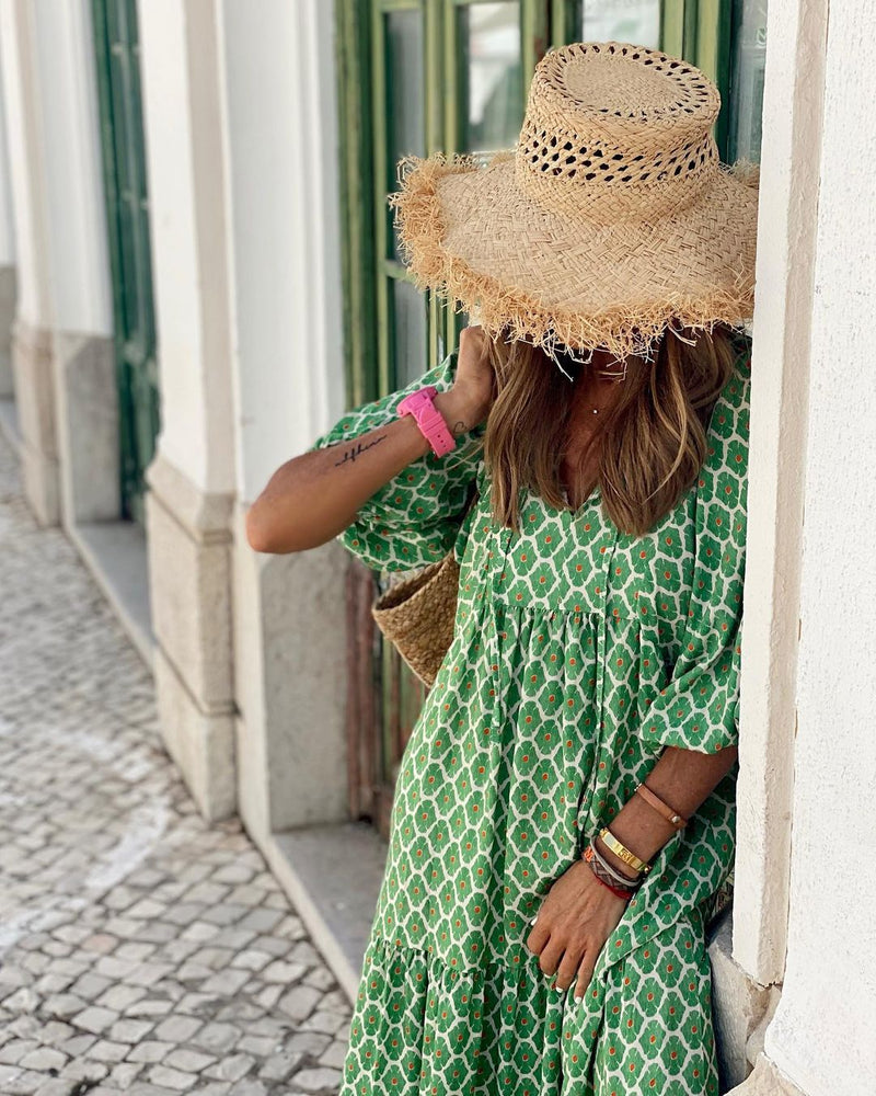 Sommerkleid für Damen im Vintage-Stil mit Print