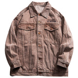 Mens Vintage Denim Jacket Cross - WOMONA.COM