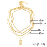 Necklace Female Twist Chain - WOMONA.COM