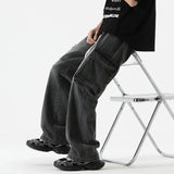 Men's Retro Pocket Stitching Jeans - WOMONA.COM