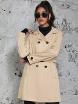 Mittellanger Trenchcoat für Damen im britischen Stil