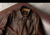 Motorcycle Short Stone Grinding Worn Coat