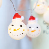 Snowman string lights Christmas lights decoration lights - WOMONA.COM