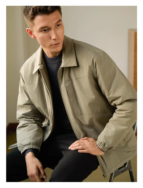 Men's Business Leisure Commute Thick Warm Jacket Coat