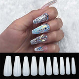 500 tablets of transparent natural color ballet fake nails - WOMONA.COM