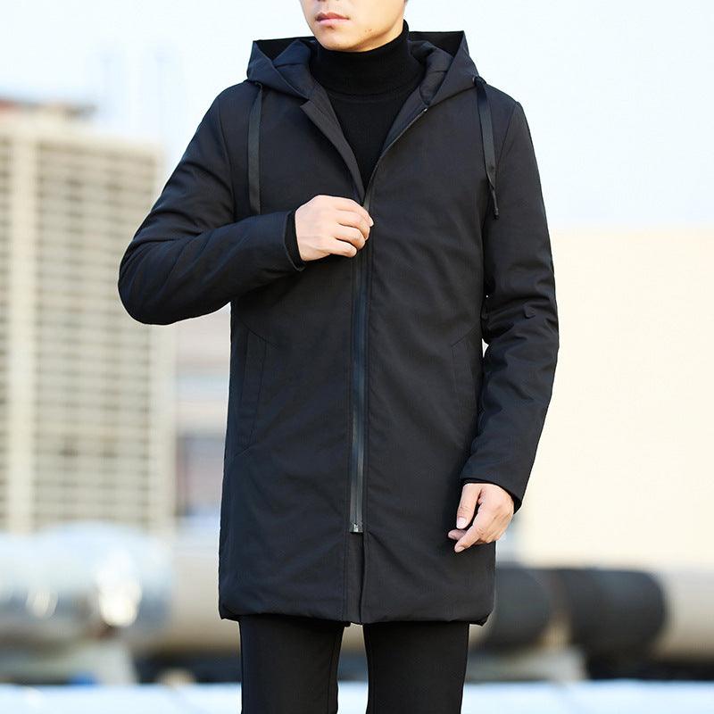 Men's thick hooded casual jacket