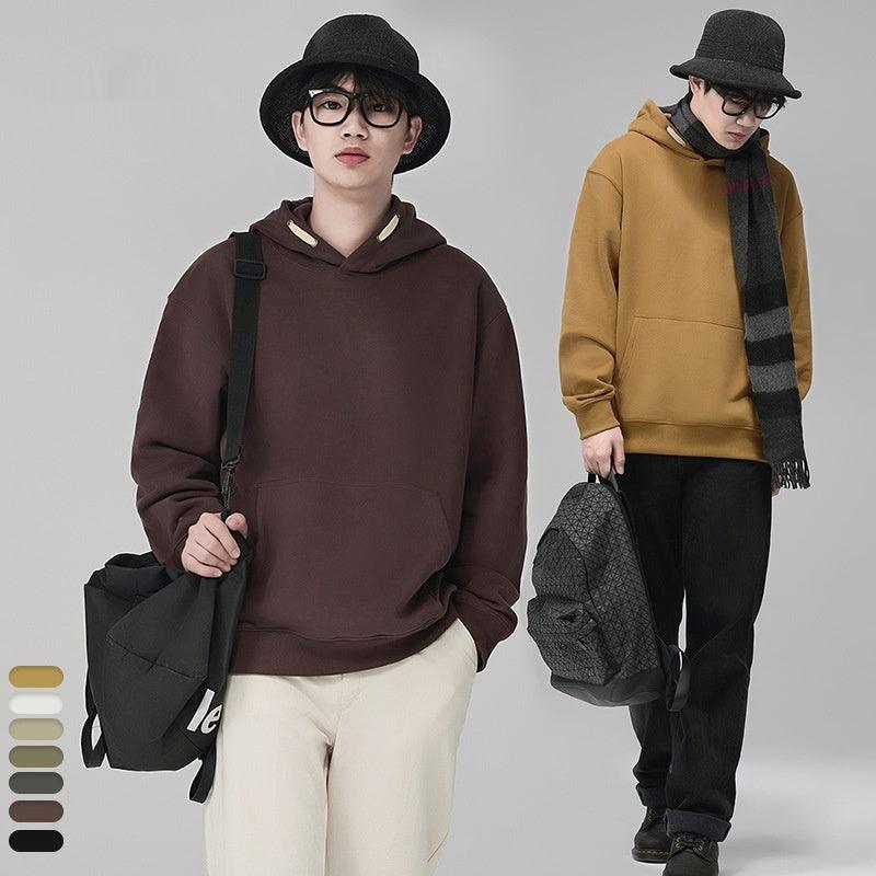 Pullover Hooded Loose Sweater Men - WOMONA.COM