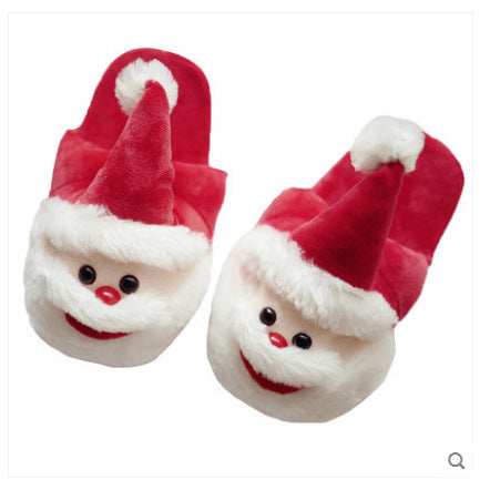 Santa Claus Cotton Shoes Slippers Plush Toy Gift Winter - WOMONA.COM