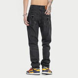 Stretch-free High Street Retro Washed Jeans - WOMONA.COM