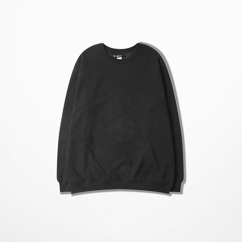 Loose cotton crew neck sweater - WOMONA.COM