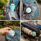 500ML Silicone Water Bottle Cup Foldable Leak Proof