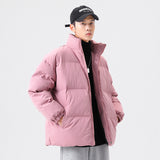 Men's Thickened Cotton Coat Stand Collar Bread Suit - WOMONA.COM