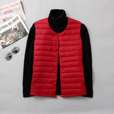 Winter Collarless Lightweight Basic Thin Vest