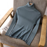 Basic Women highneck Sweaters - WOMONA.COM