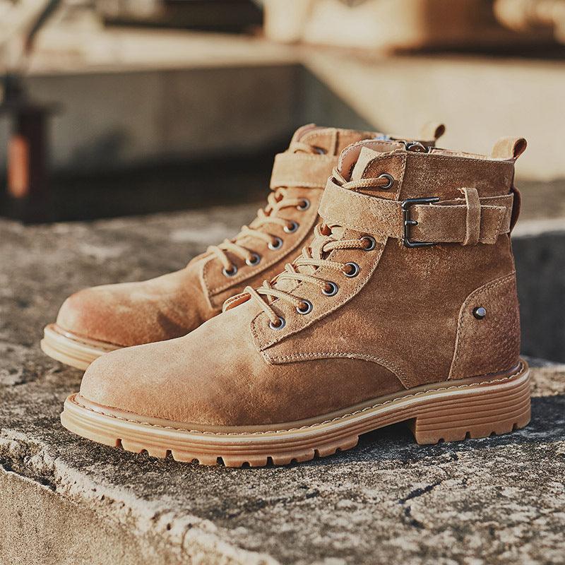 Autumn Korean Style Trendy British Short Boots Men - WOMONA.COM