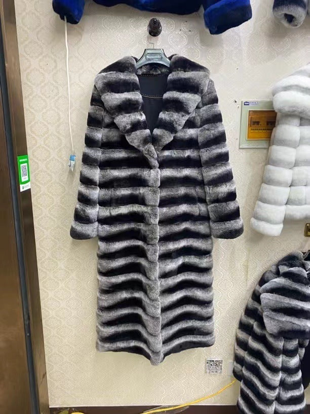 Versatile Standing Collar Fur Jacket