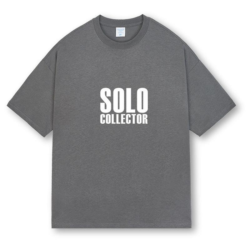 American Retro Short Sleeve Loose T-shirt Men - WOMONA.COM