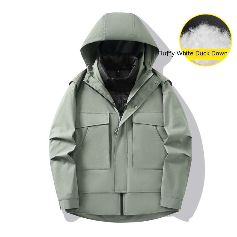 Removable Outdoor Work Clothes Windbreaker Jacket - WOMONA.COM