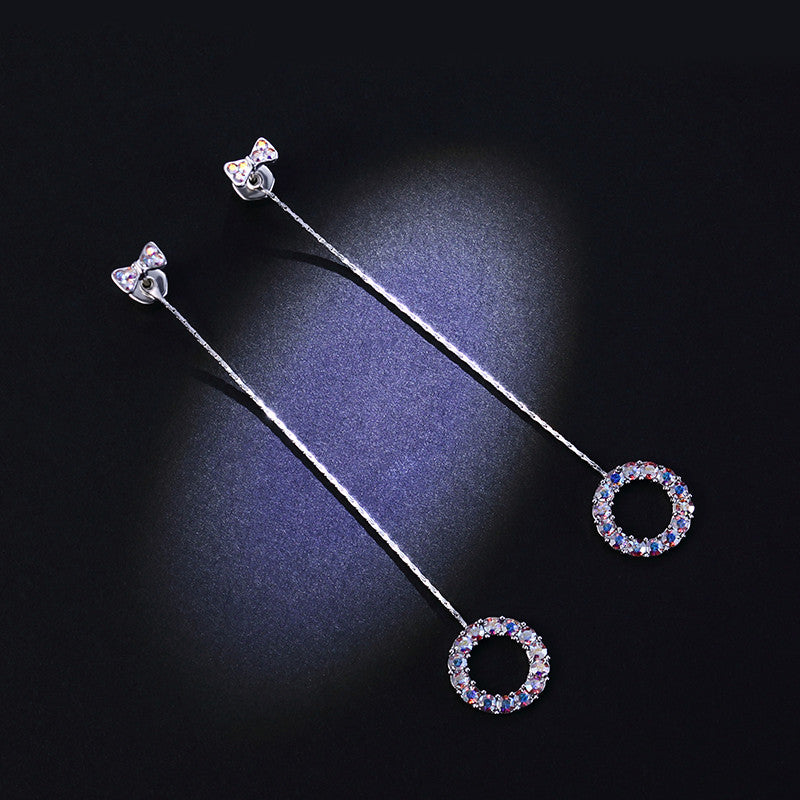 Long pendant earrings female - WOMONA.COM