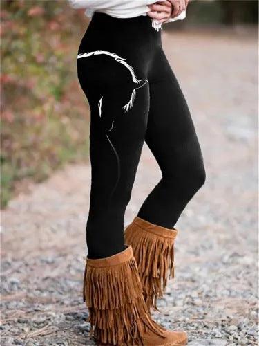 Three-dimensional Printing Warm Women's Leggings - WOMONA.COM