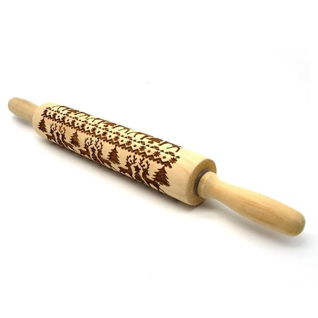 Rolling Pin Christmas Embossing - WOMONA.COM