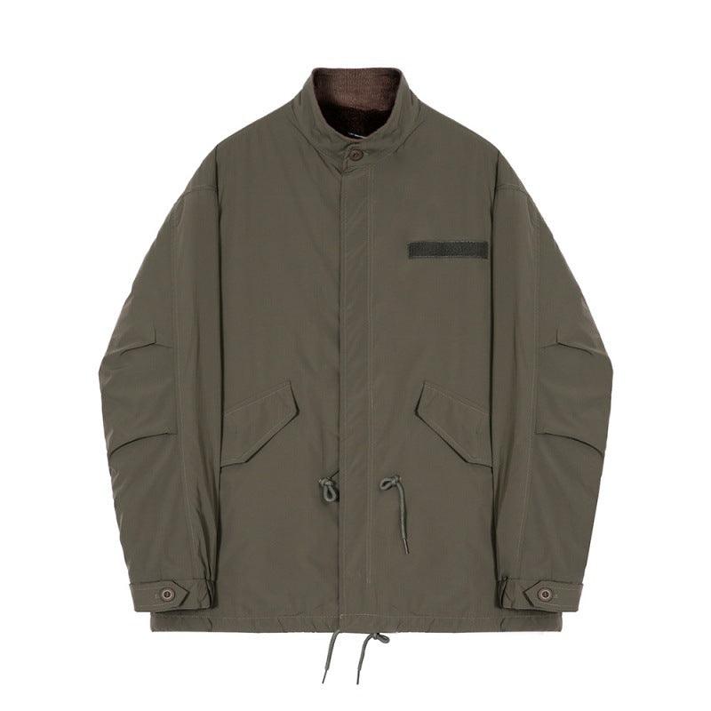 Men's Stand Collar Overalls Jacket - WOMONA.COM