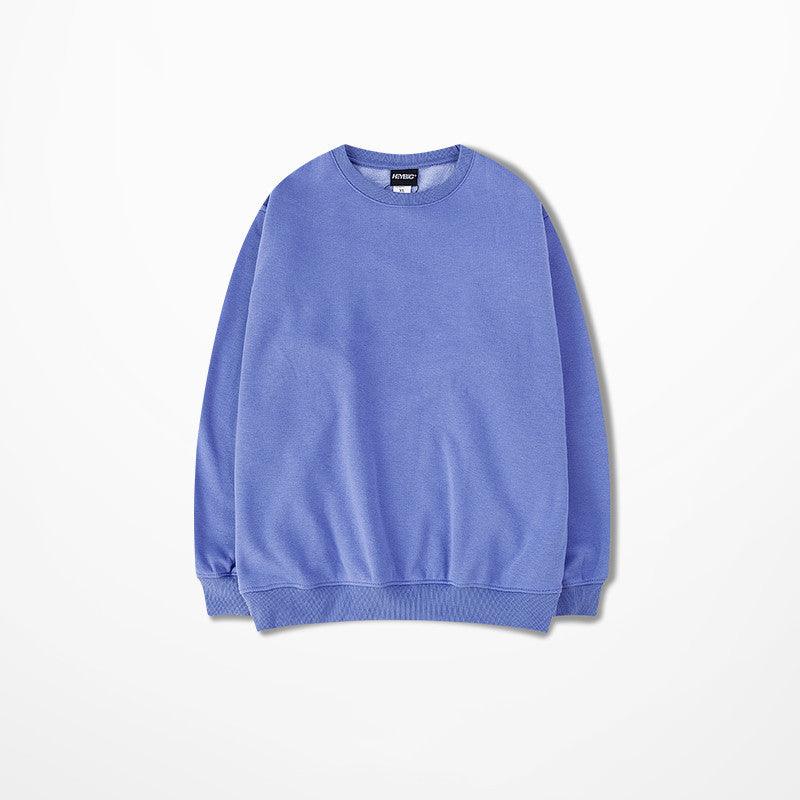 Loose cotton crew neck sweater - WOMONA.COM