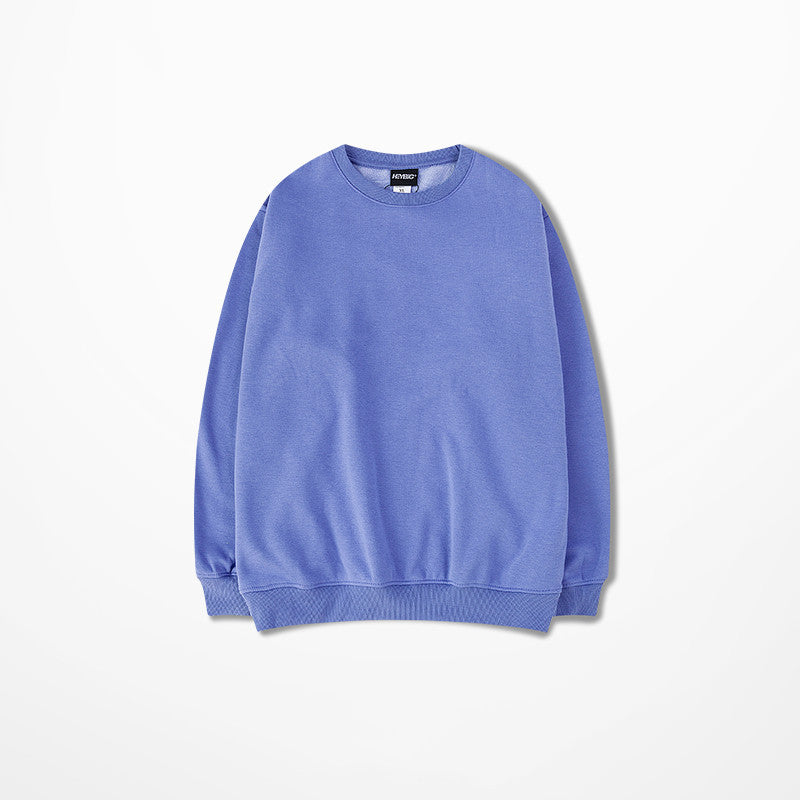 Loose cotton crew neck sweater