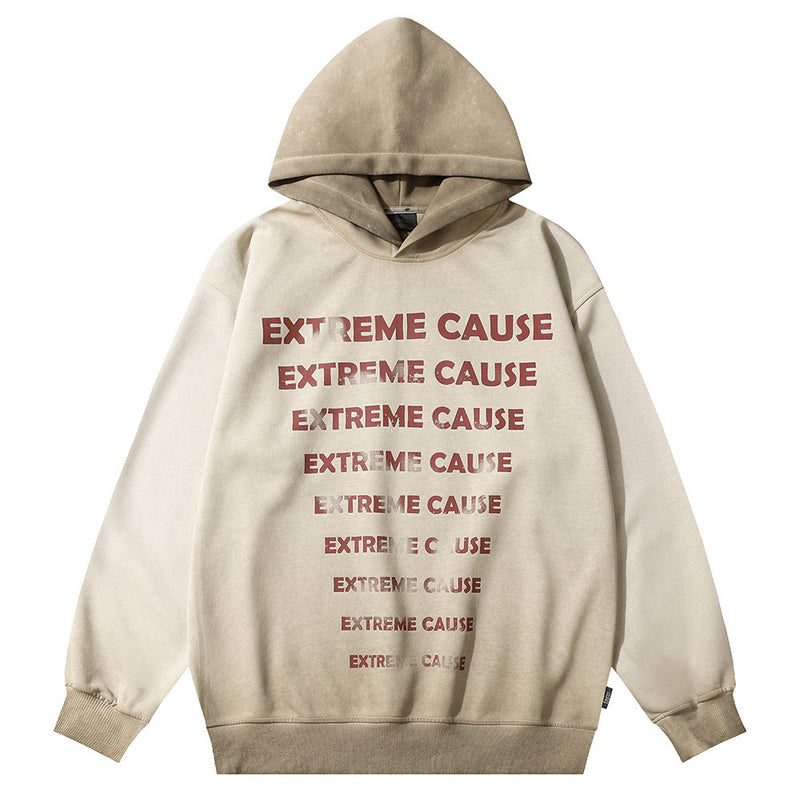 Fashion American Letters Printed Hoodie Men