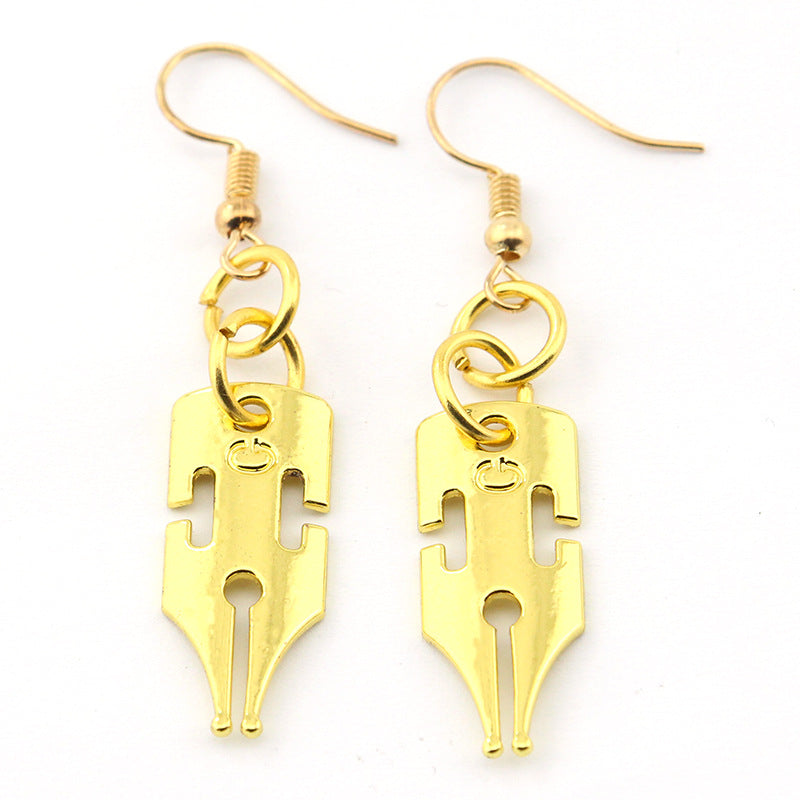 Golden earrings - WOMONA.COM