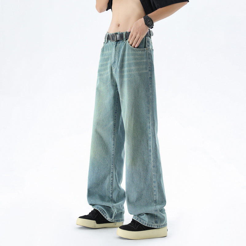 All-matching Fashion Brand Loose Straight Long Pants - WOMONA.COM