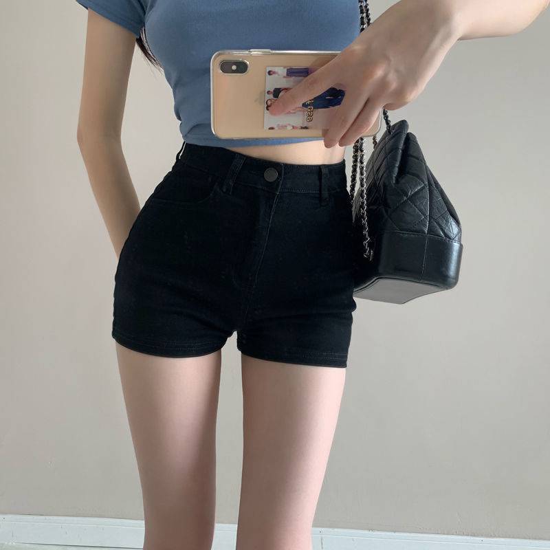 Summer Thin High Waist Slim Workwear Denim Shorts For Women - WOMONA.COM