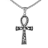 Cross Necklace Stainless Steel Pendant Necklace - WOMONA.COM